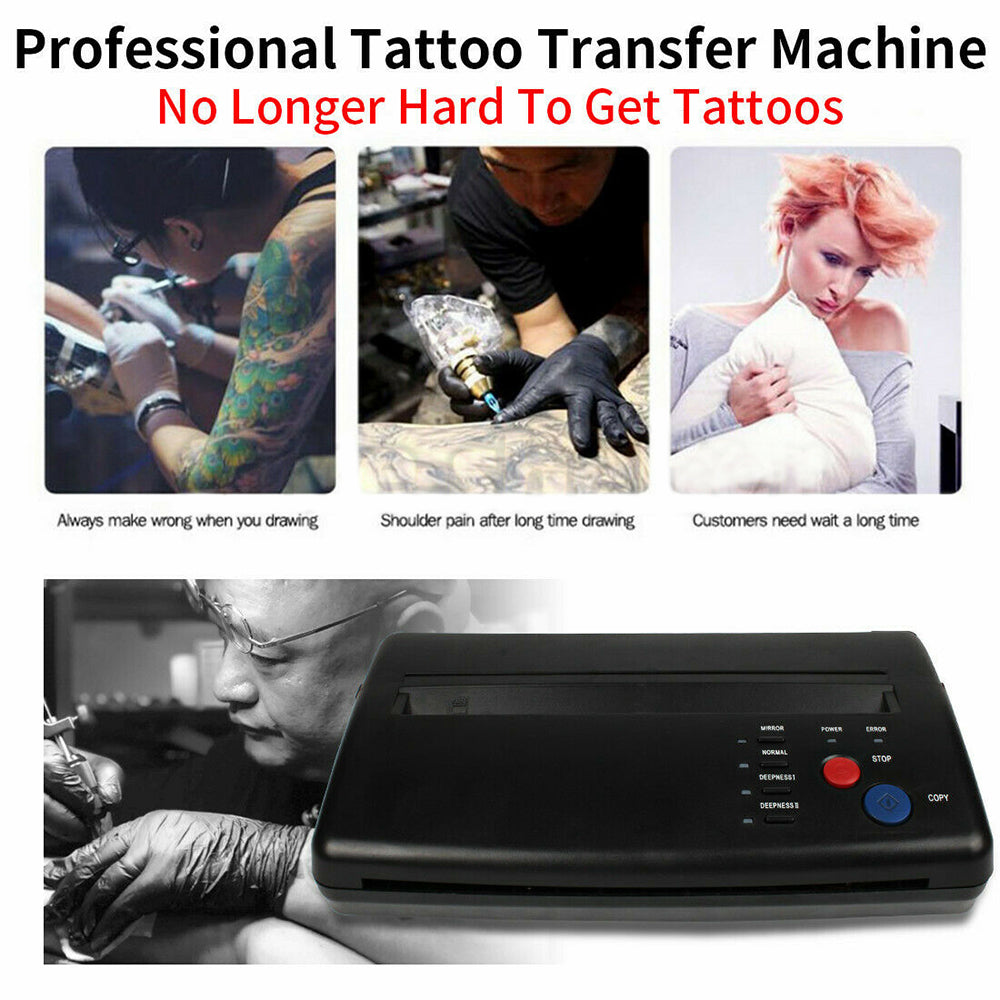 ABS Tattoo Transfer Copier Printer Machine Thermal Stencil Paper Body Art Maker V201-BBZ0616BL8AU
