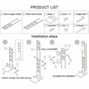 Freestanding Cordless Vacuum Cleaner Stand Rack Holder For Dyson V6 7 V8 V10 V11 V201-BBZ2019BL8AU