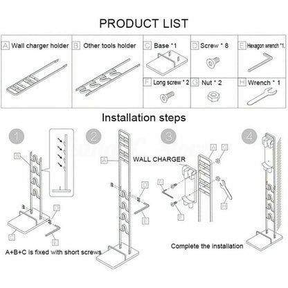 Freestanding Cordless Vacuum Cleaner Stand Rack Holder For Dyson V6 7 V8 V10 V11 V201-BBZ2019BL8AU