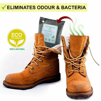 5PCS Air Purifying Bags Activated Bamboo Charcoal Freshener for Car Home Shoes 200g V201-BBZ2021DG8AU