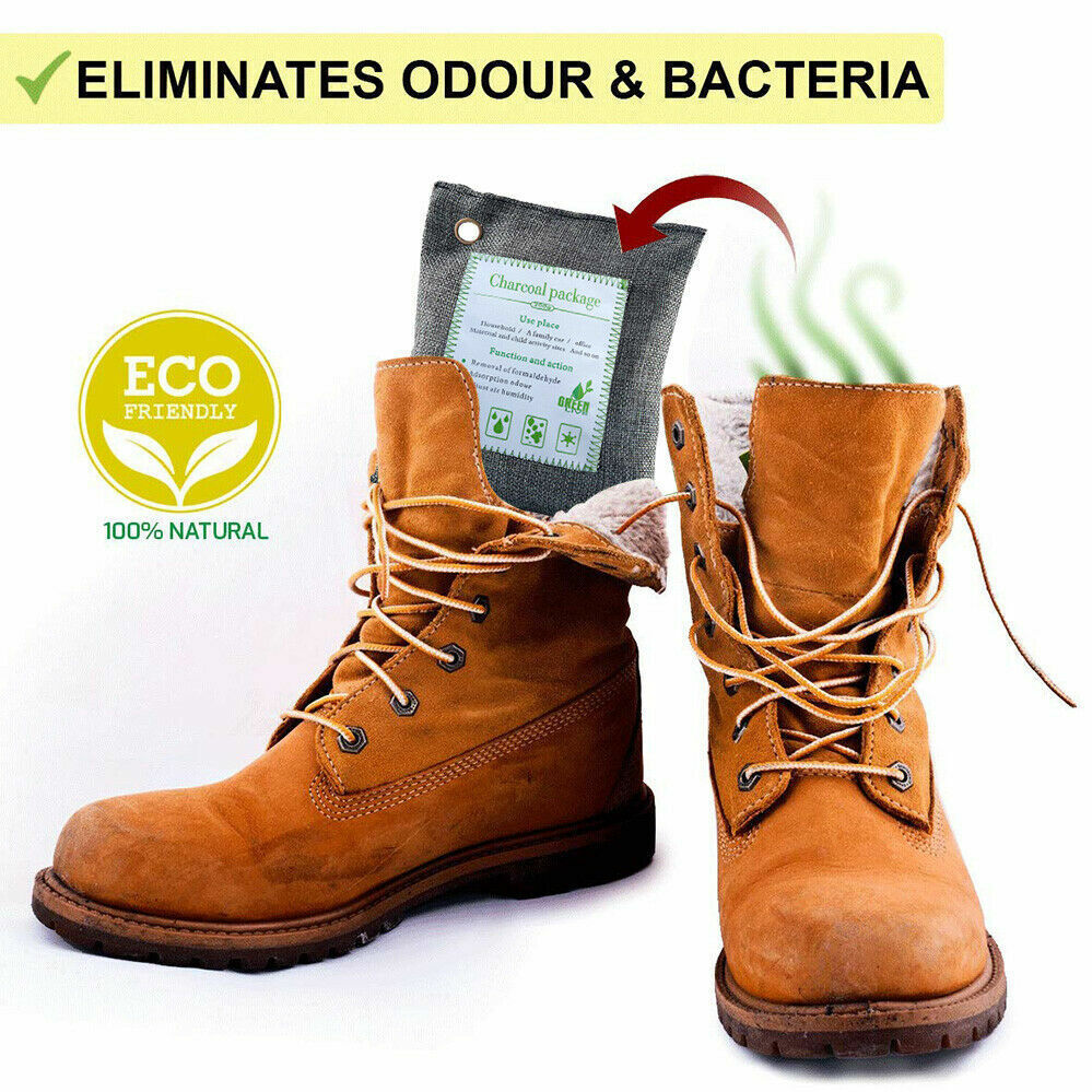 20PCS Air Purifying Bags Activated Bamboo Charcoal Freshener for Car Home Shoes 200g V201-BBZ2021DG8AU4