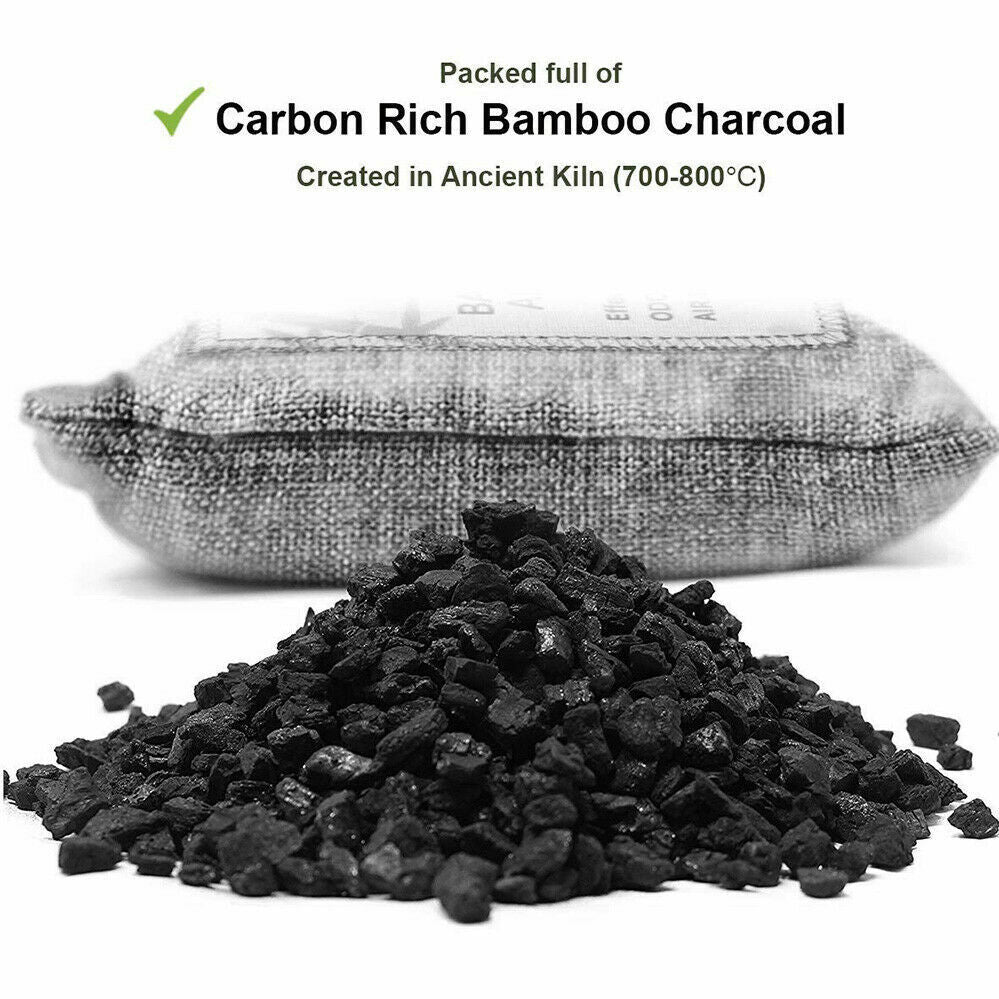 20PCS Air Purifying Bags Activated Bamboo Charcoal Freshener for Car Home Shoes 200g V201-BBZ2021DG8AU4