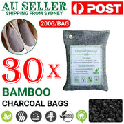 30PCS Air Purifying Bags Activated Bamboo Charcoal Freshener for Car Home Shoes 200g V201-BBZ2021DG8AU6