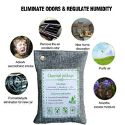 30PCS Air Purifying Bags Activated Bamboo Charcoal Freshener for Car Home Shoes 200g V201-BBZ2021DG8AU6