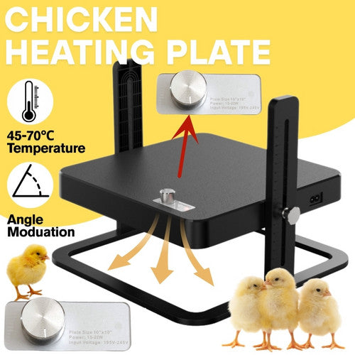 Chick Brooder Heating Plate Warmer Chicken Coop Brooding Heater Poultry Durable V201-BCJHDEGG0014