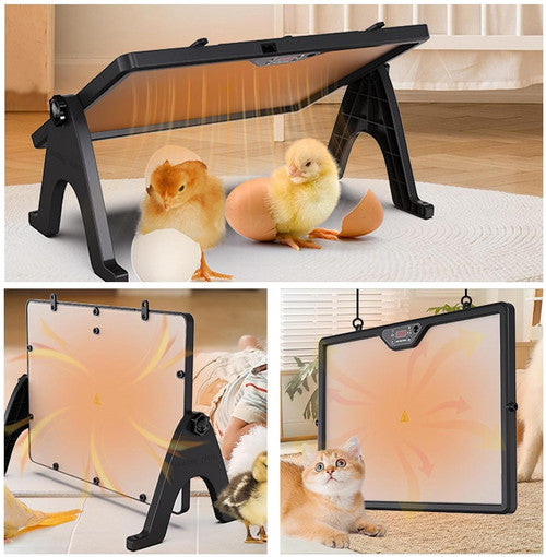 Adjustable Dual-Sided Heating Chicken Brooder Coop Heater Duck Poultry Warmer V201-BCJHDEGG0015