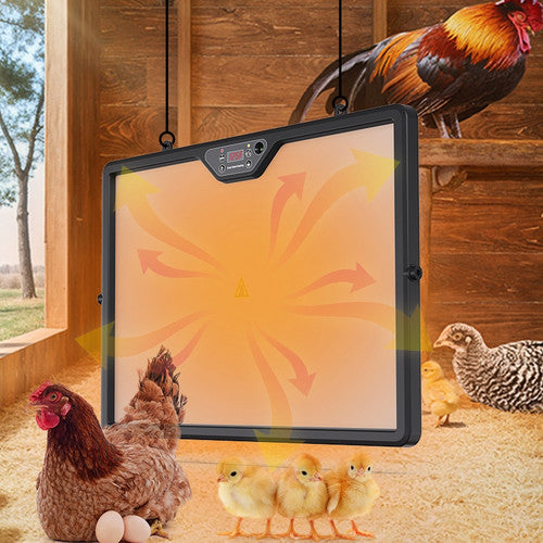Adjustable Dual-Sided Heating Chicken Brooder Coop Heater Duck Poultry Warmer V201-BCJHDEGG0015