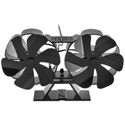 12 Blade Fan Heat Self-Powered Wood Stove Top Burner Fireplace Silent Eco Heater V201-BCJHDFCA0212