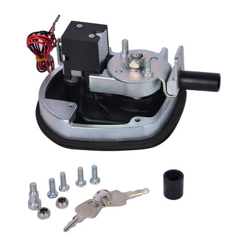 2PCS Black Central Locking T Handle Whale Tail Lock Folding Trailer Ute Canopy V201-BCJHDHBZ139X2