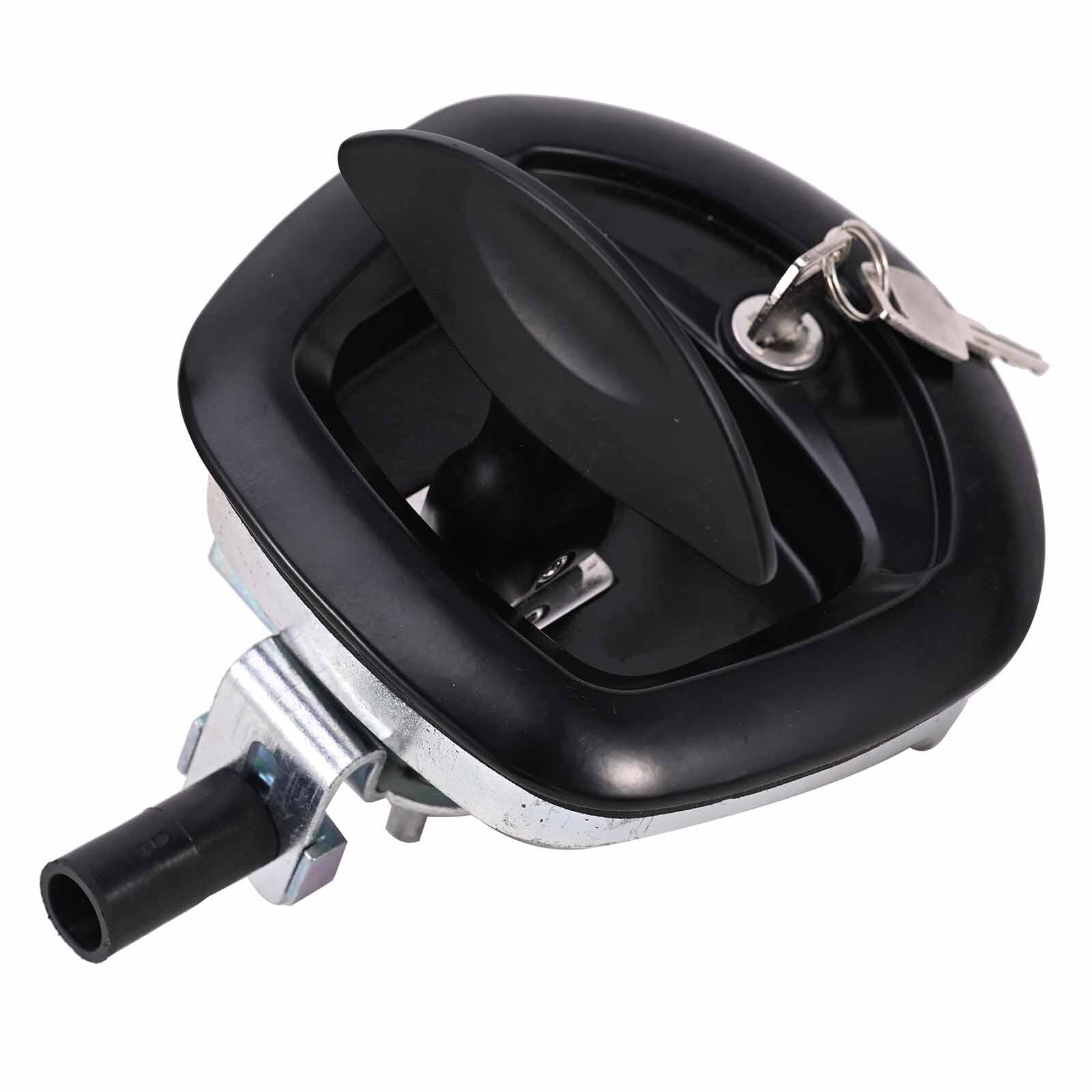 2PCS Black Central Locking T Handle Whale Tail Lock Folding Trailer Ute Canopy V201-BCJHDHBZ139X2