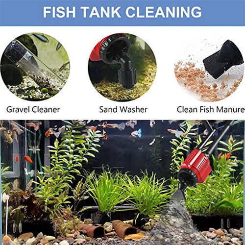 7-in-1 Aquarium Sand Washer Upgrade AU Plug / 15W 66LED RGBW Aluminum Shell Stand Light 40CM/28-Button Control V201-BCJHDHLYG118
