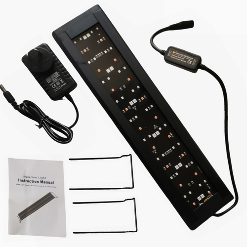 36W aquarium sand washer with plug adapter & 15W 66LED RGBW aluminum shell bracket light 40CM/28-key control V201-BCJHDHLYG218