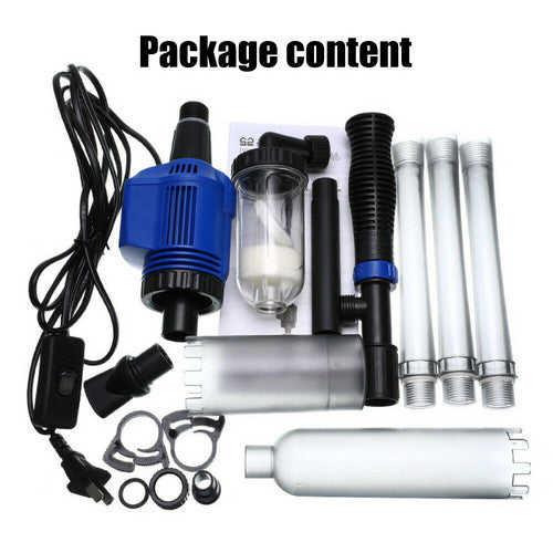 Aquarium cleaner 20W 1000L/H &15W/ 66LED RGBW aluminum shell bracket light 40CM/28-button control V201-BCJHDHLYG318