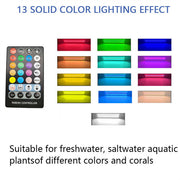 Aquarium cleaner 20W 1000L/H &15W/ 66LED RGBW aluminum shell bracket light 40CM/28-button control V201-BCJHDHLYG318