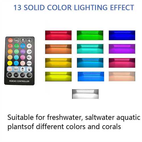 Aquarium cleaner 20W 1000L/H &15W/ 66LED RGBW aluminum shell bracket light 40CM/28-button control V201-BCJHDHLYG318