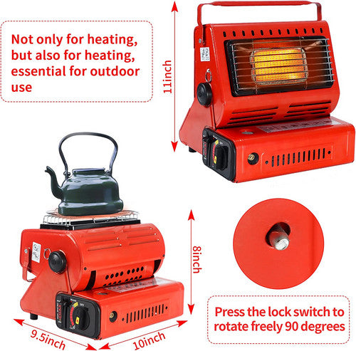 Portable Butane Gas Heater Cooker Camping Tent Outdoor Hiking Camper Survival AU V201-BCJHDSC001RE