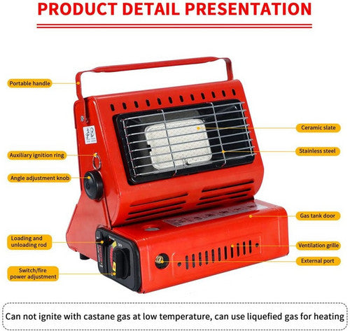 Portable Butane Gas Heater Cooker Camping Tent Outdoor Hiking Camper Survival AU V201-BCJHDSC001RE