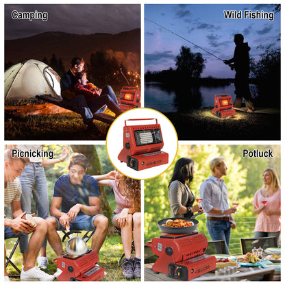 Portable Butane Gas Heater Cooker Camping Tent Outdoor Hiking Camper Survival AU V201-BCJHDSC001RE