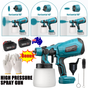 Cordless High Pressure Airless Spray Gun Paint Sprayer For Makita 18V Battery V201-BCJHDSPRAY02BU