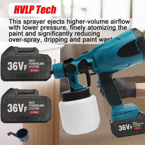 Cordless High Pressure Airless Spray Gun Paint Sprayer For Makita 18V Battery V201-BCJHDSPRAY02BU
