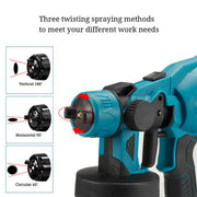 Cordless High Pressure Airless Spray Gun Paint Sprayer For Makita 18V Battery V201-BCJHDSPRAY02BU