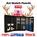 72pcs Professional Drawing Artist Kit Set Pencils and Sketch Charcoal Art Tools V201-BCZ0072BL8AU