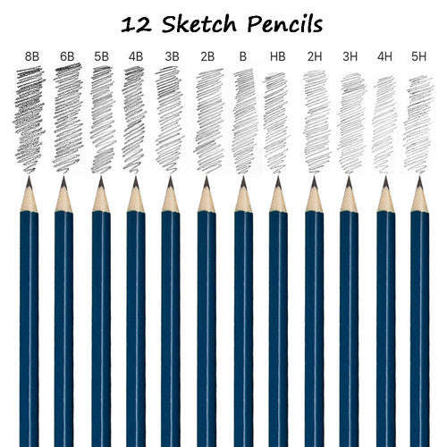 72pcs Professional Drawing Artist Kit Set Pencils and Sketch Charcoal Art Tools V201-BCZ0072BL8AU