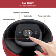 12 levels Electric Cupping Therapy Smart Scraping Massager Red Light Heating Body Slimming Red V201-BGQ0002RE8AU