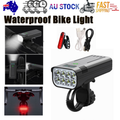 Waterproof Bike Light Set with Digital Battery Display Aluminum Alloy 360 degrees Mount V201-BIK0008BL8AU