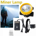LED Miner Headlight 3000 LUX High Bright Waterproof Hard Hat Lamp Rechargeable V201-BK2000YL8AU