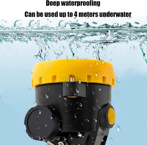 LED Miner Headlight 3000 LUX High Bright Waterproof Hard Hat Lamp Rechargeable V201-BK2000YL8AU