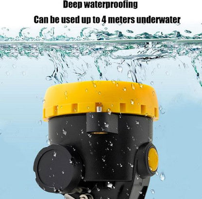 LED Miner Headlight 3000 LUX High Bright Waterproof Hard Hat Lamp Rechargeable V201-BK2000YL8AU