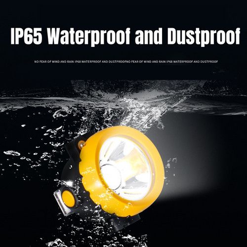 LED Miner Headlight 3000 LUX High Bright Waterproof Hard Hat Lamp Rechargeable V201-BK2000YL8AU
