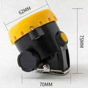 LED Miner Headlight 3000 LUX High Bright Waterproof Hard Hat Lamp Rechargeable V201-BK2000YL8AU