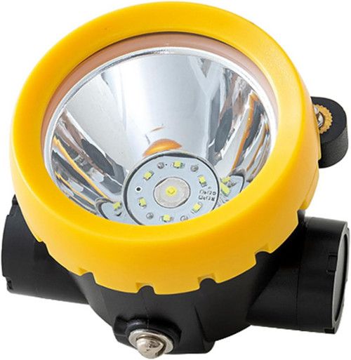 LED Miner Headlight 3000 LUX High Bright Waterproof Hard Hat Lamp Rechargeable V201-BK2000YL8AU