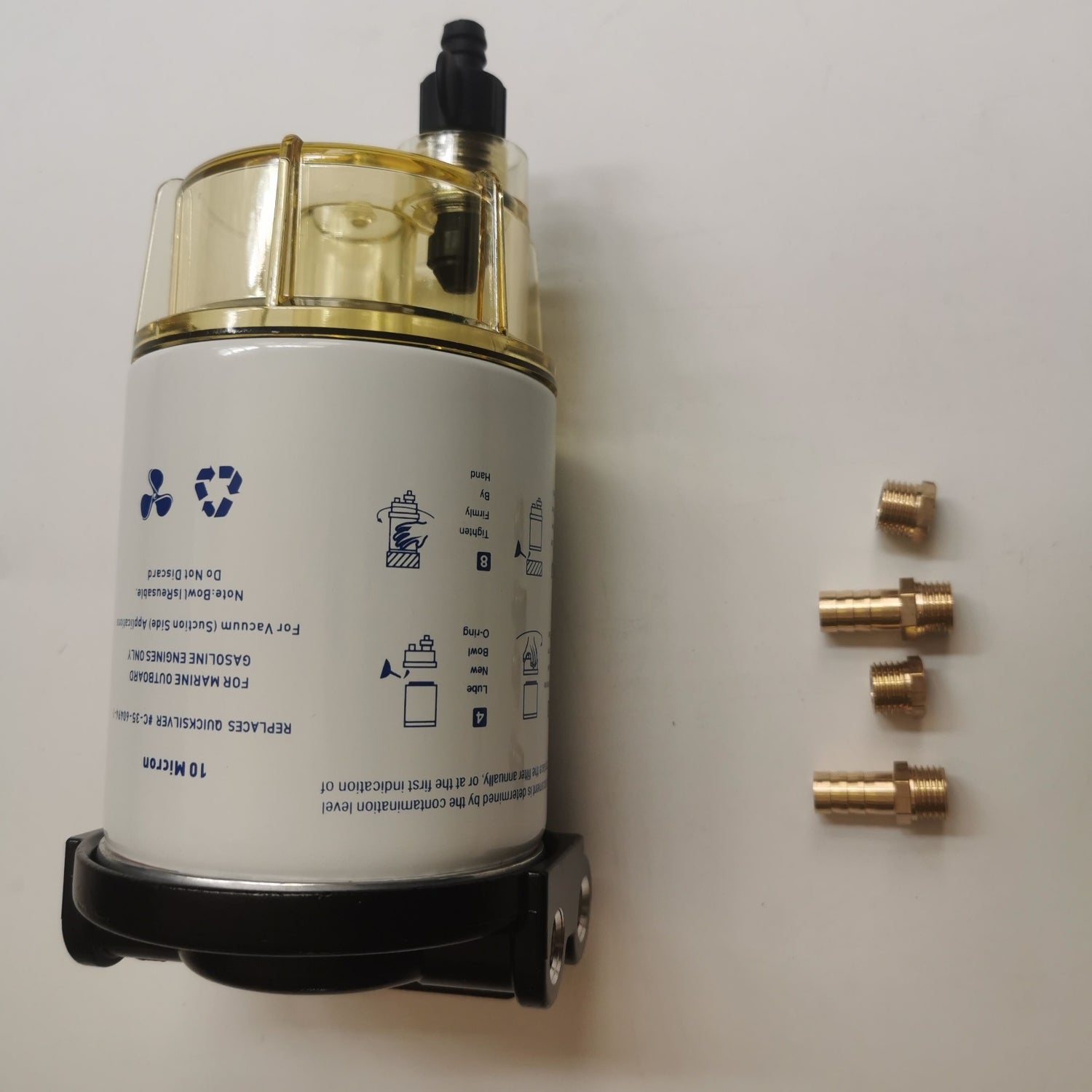 Boat Fuel Filter Fuel Water Separator Mercury/Yamaha -MARINE/OUTBOARD 10 Micron V201-BOAT0001BL8AU