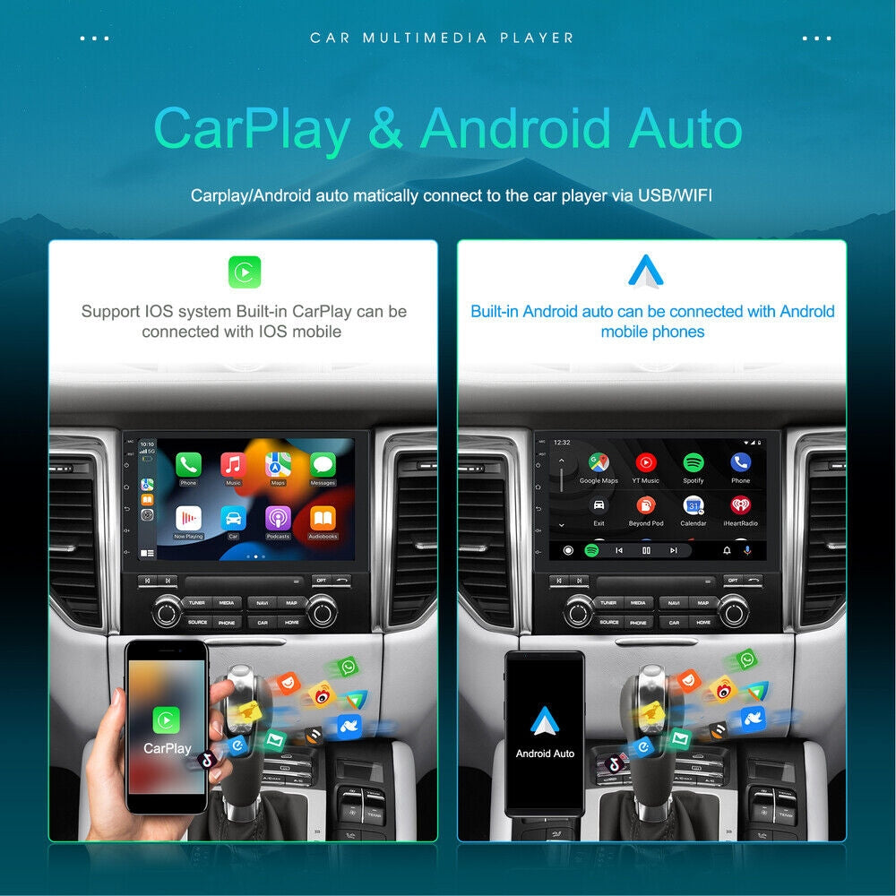 7 inch Car Radio 2 DIN GPS FM RDS WIFI w/ Rear Camera For Android IOS CarPlay AU V201-CAR0007BL8AU