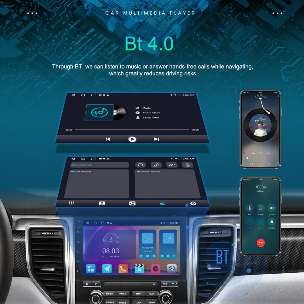7 inch Car Radio 2 DIN GPS FM RDS WIFI w/ Rear Camera For Android IOS CarPlay AU V201-CAR0007BL8AU