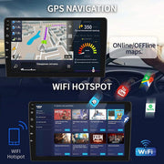 9" Car Radio 2 DIN GPS FM RDS WIFI w/ Rear Camera For Android Auto IOS CarPlay V201-CAR0019BL8AU