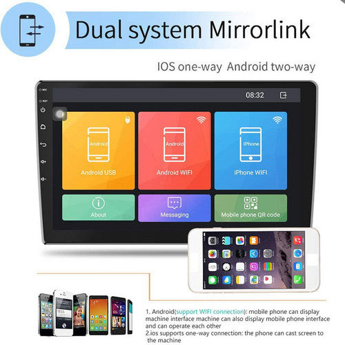 9" Car Radio 2 DIN GPS FM RDS WIFI w/ Rear Camera For Android Auto IOS CarPlay V201-CAR0019BL8AU