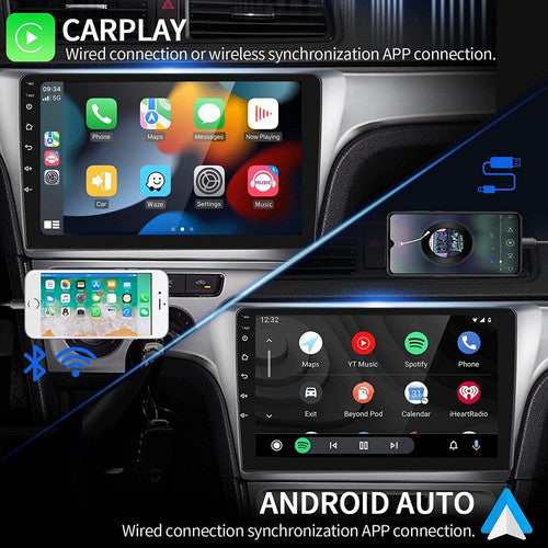 9" Car Radio 2 DIN GPS FM RDS WIFI w/ Rear Camera For Android Auto IOS CarPlay V201-CAR0019BL8AU