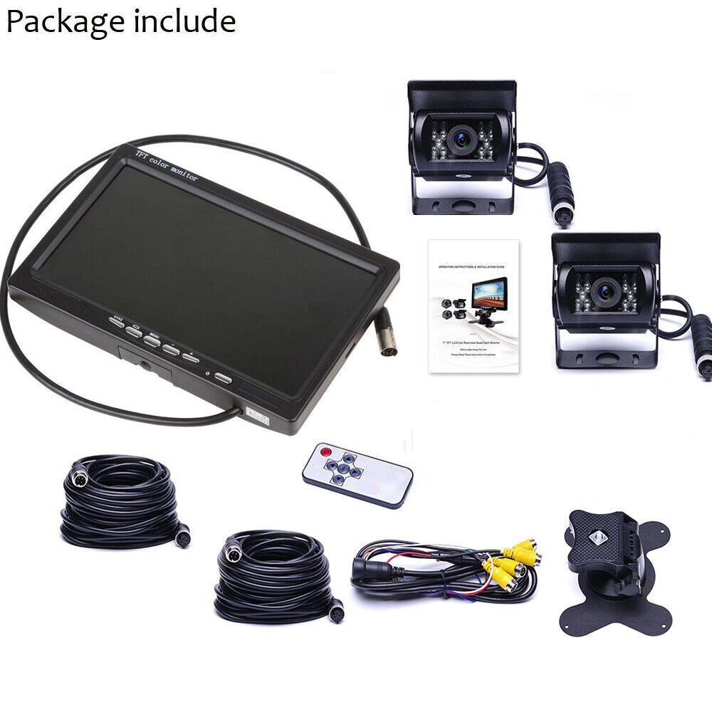 7'' Waterproof Monitor Reversing Kit For Truck Caravan V201-CAR0207BL8AU