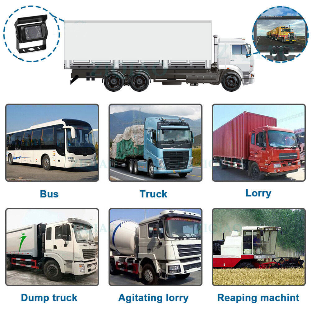 7'' Waterproof Monitor Reversing Kit For Truck Caravan V201-CAR0207BL8AU