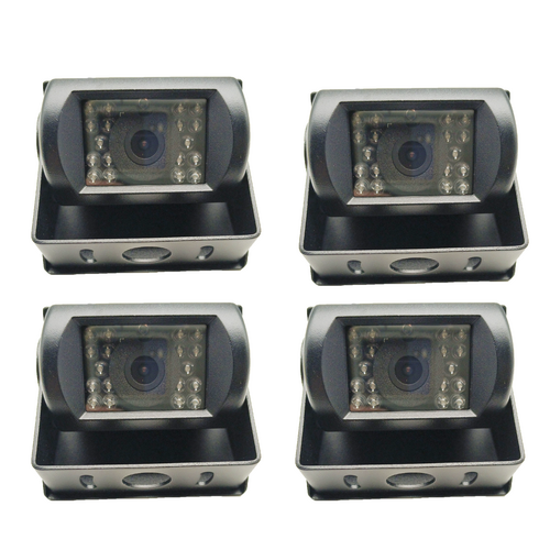 Wireless 4-Channel Split 7" Screen Monitor w/4 Reversing Camera Kit for Truck Trailer Bus V201-CAR0407BL8AU