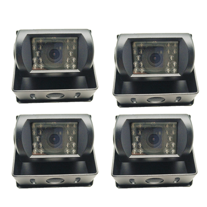 Wireless 4-Channel Split 7" Screen Monitor w/4 Reversing Camera Kit for Truck Trailer Bus V201-CAR0407BL8AU