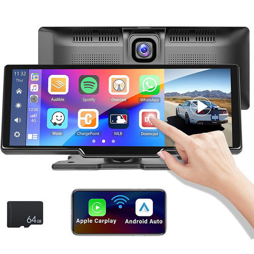 10.26" 4K Car Camera Carplay Android Car GPS Navigation Dashboard Video Recorder V201-CAR1026BL8AU