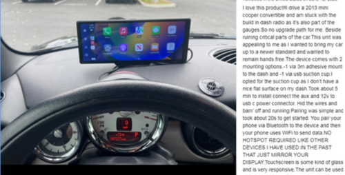 10.26" 4K Car Camera Carplay Android Car GPS Navigation Dashboard Video Recorder V201-CAR1026BL8AU