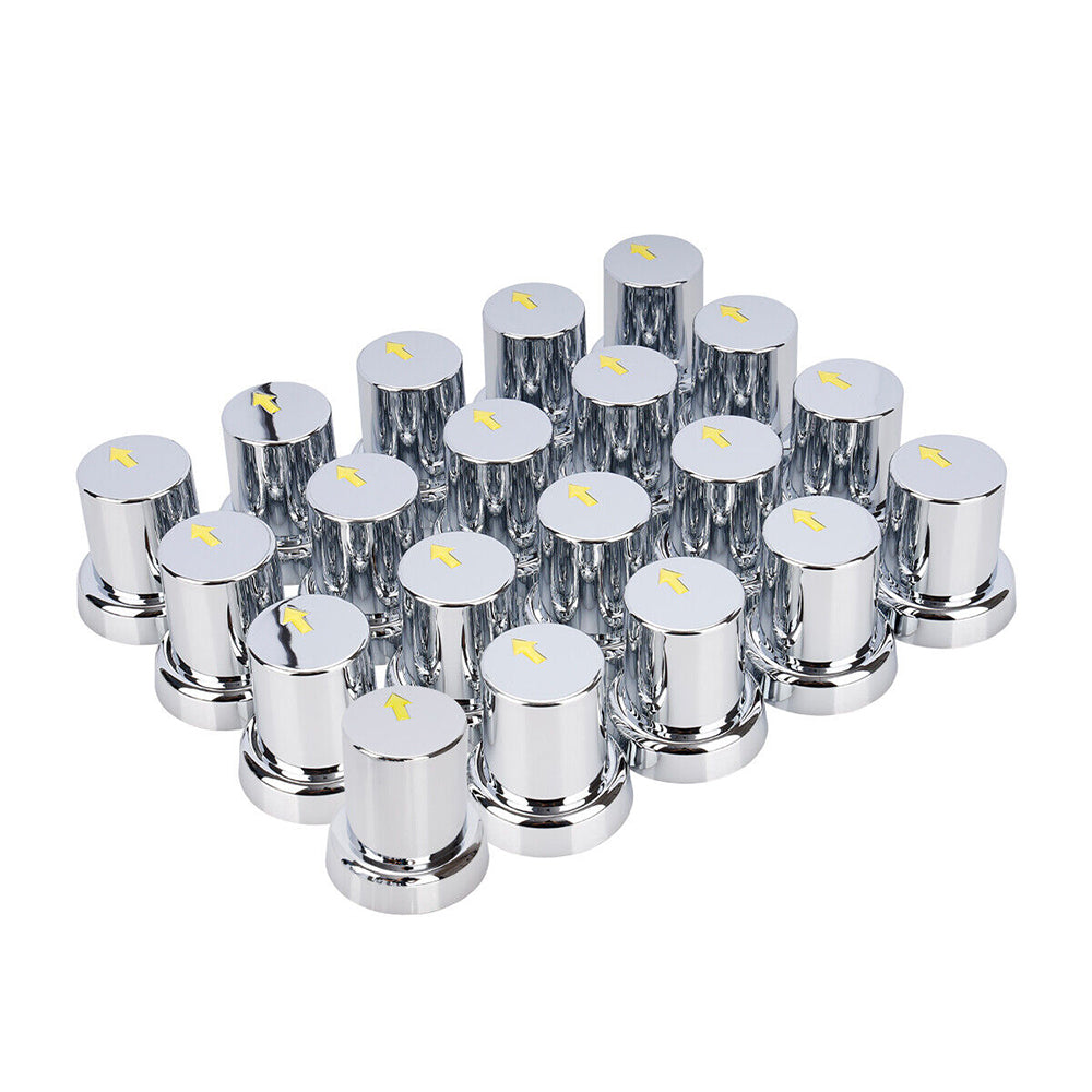 20PCS ABS Wheel Nut Covers Safety Arrow Chrome Caps For Trucks Trailers Bus AU V201-CAR3360SI8-20AU