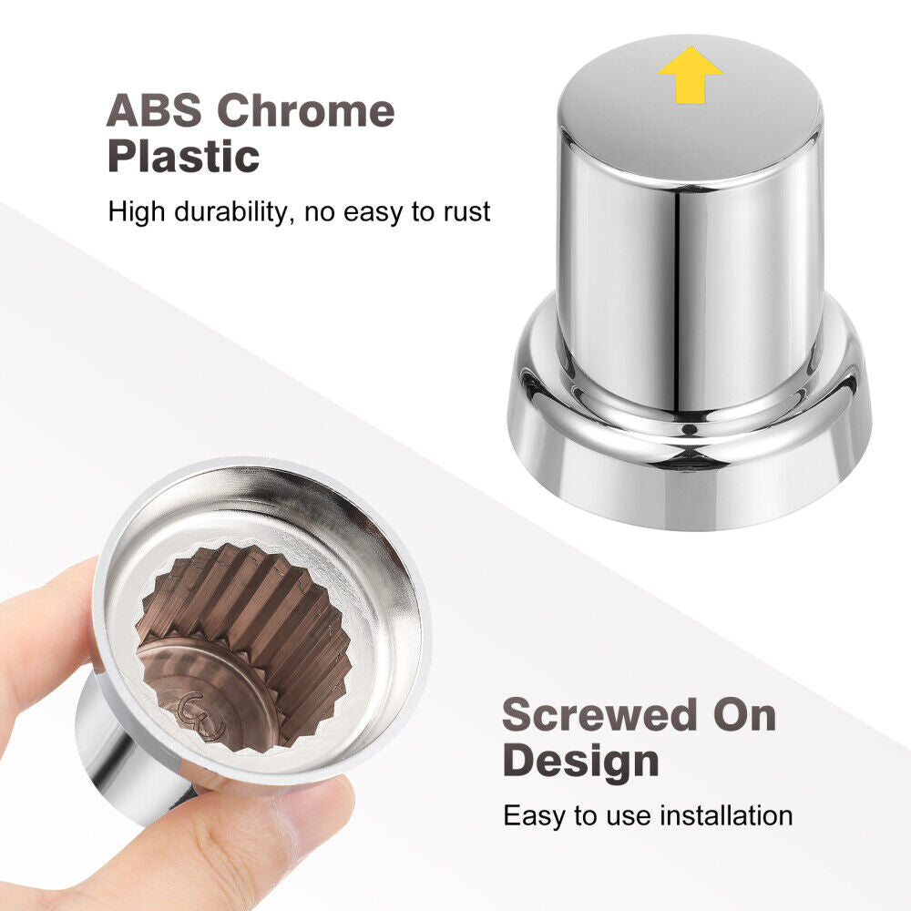 20PCS ABS Wheel Nut Covers Safety Arrow Chrome Caps For Trucks Trailers Bus AU V201-CAR3360SI8-20AU