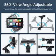7 inch Portable Wireless Car Radio Auto Stereo Apple Carplay Android Bluetooth + Cam V201-CAR5007BL8AU
